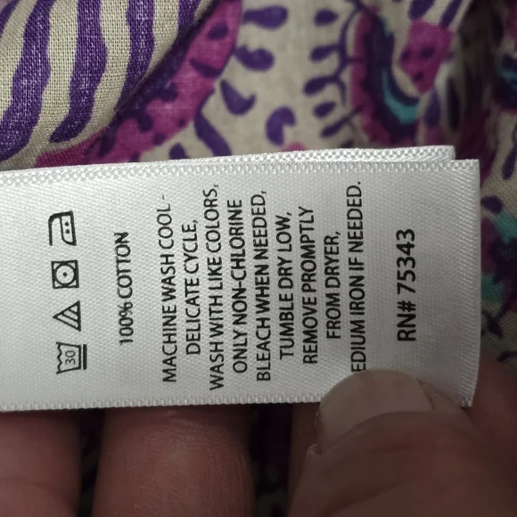 Haute Hippie Geometric Fan Print Button Down Blouse Size Medium Festival - Picture 7 of 7